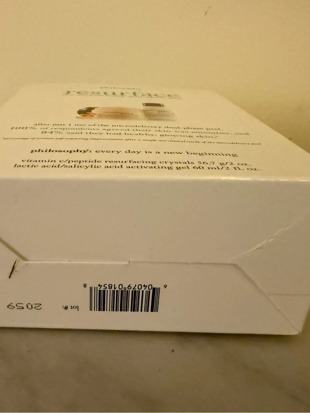 Philosophy RESURFACE Microdelivery Dual-Phase Peel 2oz Kit NEW In Box
